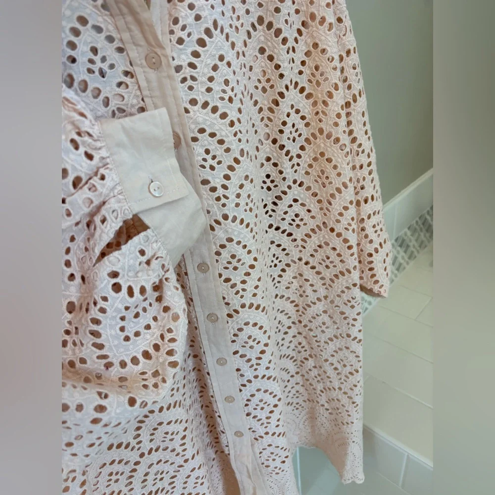 Sundress Lace Shirt Dress - Picture 7 of 11